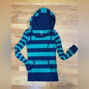 SO hooded striped top size Medium